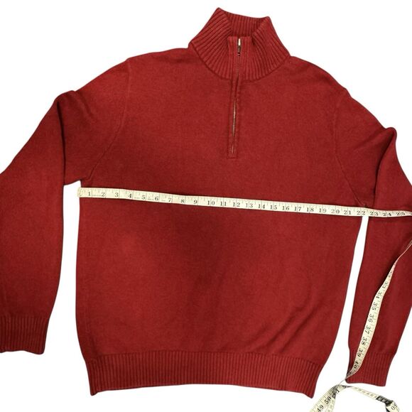 Gap Men’s XL Red Half Zip Sweater Pullover Classic Heritage 100% Durable Cotton - Picture 11 of 12